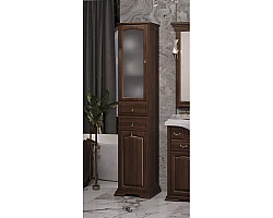 Пенал напольный орех антикварный с бельевой корзиной L Opadiris Риспекто 00-00005840