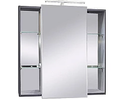 Зеркальный шкаф 79,2x76,5 см графит матовый Caprigo Accord 2231-TP810
