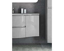 Шкаф одностворчатый 34x55 см Grigio Lucido R Cezares Vague 54855