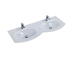 Раковина Cezares Vague 138 82412 двойная Extra Bianco