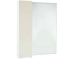 Зеркальный шкаф 58x80 см бежевый глянец\/белый глянец L Bellezza Пегас 4610409002077