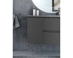 Шкаф одностворчатый 34x55 см Grigio Talpa Opaco L Cezares Vague 54907