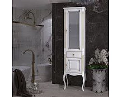 Пенал напольный белый золотая патина R Opadiris Лаура Z0000006524