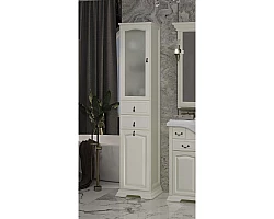 Пенал Opadiris Риспекто 00-00005836 напольный L, с бельевой корзиной, слоновая кость