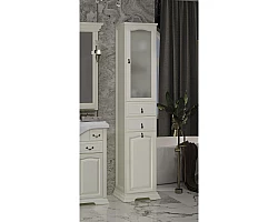 Пенал Opadiris Риспекто 00-00005837 напольный R, с бельевой корзиной, слоновая кость