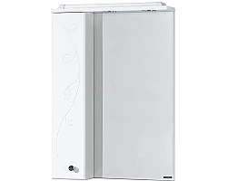 Зеркальный шкаф 65x85 см белый глянец L Акватон Лиана 1A166202LL01L