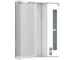 Зеркальный шкаф 58x71,2 см белый глянец R Onika Кристалл 205818