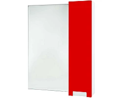 Зеркальный шкаф 58x80 см красный глянец\/белый глянец R Bellezza Пегас 4610409001032