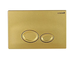 Кнопка смыва Creavit Drop GP200600 для инсталляции, золотой матовый
