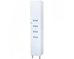 Пенал напольный с бельевой корзиной белый глянец L\/R Bellezza Сиена 4623904120016