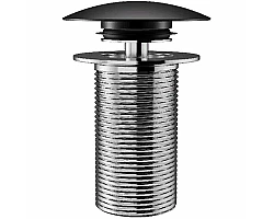 Донный клапан Creavit SF030.SYM click-clack Черный матовый