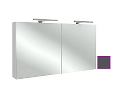 Зеркальный шкаф серый антрацит 120x65 см Jacob Delafon Odeon Up EB798RU-442