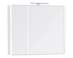 Зеркальный шкаф 76x65 см белый глянец Roca Etna 857304806