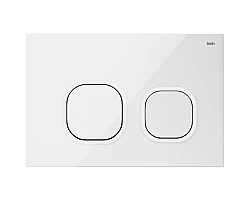 Кнопка смыва IDDIS Uniglass UNG01GWi77  для инсталляции, белый