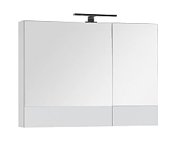 Зеркальный шкаф 90x67 см белый Aquanet Верона 00172339