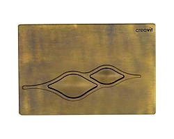 Кнопка смыва Creavit Ufo GP100700 для инсталляции, бронза