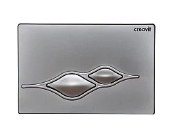 Кнопка смыва Creavit Ufo GP100200 для инсталляции, серый матовый