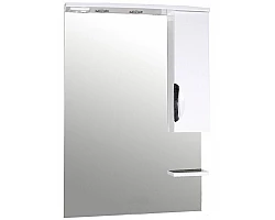 Зеркальный шкаф 67,2x106 см белый ASB-Mebel Мессина