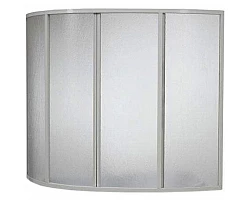 Шторка на ванну Bas Лагуна 170 4 створки пластик