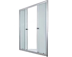 Шторка для ванны 1Marka 150x140 MS 150140C Хром