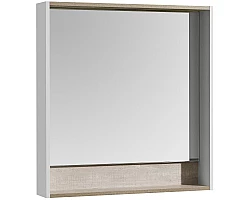 Зеркало белый глянец\/бетон пайн 80x85 см Акватон Капри 1A230402KPDA0