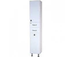 Пенал напольный с бельевой корзиной белый глянец L\/R Bellezza Джулия 4621204120019