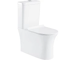 Чаша напольного безободкового унитаза BelBagno Ancona BB1224CPR-P