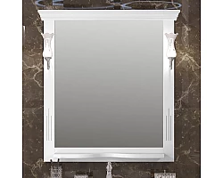 Зеркало 104x101 см белый матовый Opadiris Риспекто