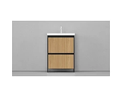 Тумба черный матовый\/шатанэ 58,9 см Velvex Klaufs tnKLA.60.2Y-617.217