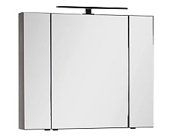 Зеркальный шкаф 100x85 см дуб антик Aquanet Эвора 00182998