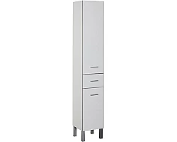 Пенал напольный белый с бельевой корзиной Aquanet Верона 00178973