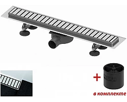 Душевой трап (лоток) Tece TECElinus straight 15100099 84 см, с решеткой, перфорированный, хром