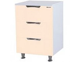 Комод бежевый глянец\/белый глянец 60 см Bellezza Лагуна 4632109140071