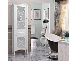 Пенал напольный белый матовый L Opadiris Палермо Z0000008258