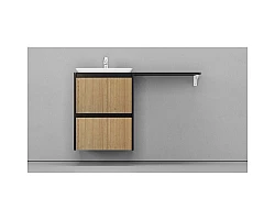 Тумба черный матовый\/шатанэ 55,8 см Velvex Klaufs tpKLA.56.60.2Y-617.217