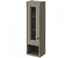 Шкаф одностворчатый серый матовый L Caprigo Jardin 10490L-B021