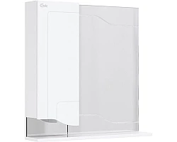 Зеркальный шкаф 72,5x73 см белый глянец L Onika Веронэлла 207521