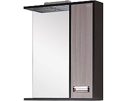 Зеркальный шкаф 58x71,2 см венге луизиана\/ясень шимо светлый R Onika Гамма 205828