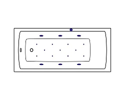 Гидромассажная система золото Sanjet Relax SJ-RELAX-GD