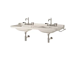 Раковина 150x55 см с одним отверстием под смеситель Kerasan Waldorf 4143K1bi\/cr*1