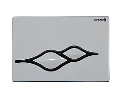 Кнопка смыва Creavit Ufo GP100102 для инсталляции, белый\/черный