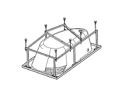 Монтажный набор 1WH302403 к акриловой ванне Santek Шри-Ланка 150х110