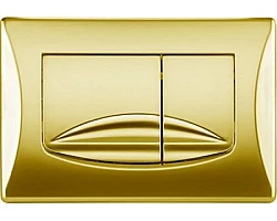 Кнопка смыва OLI River Dual 638508 для инсталляции, золотой