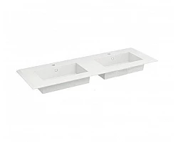 Bellagio Раковина 176 с двумя чашами 50216 Bianco opaco