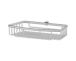 Полка корзина FBS Universal UNI 040 на стойку Хром