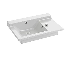 Подвесная раковина-столешница с отверстием для встраиваемого смесителя 80 см Jacob Delafon Soprano EXL122-00