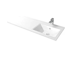 Раковина - столешница Aquanet Dolomite Персона 120 R 168174 Белая