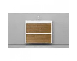 Тумба белый матовый\/шатанэ 88,3 см Velvex Klaufs tpKLA.90.2Y.NEW-617.216