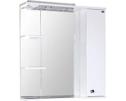 Зеркальный шкаф 80,8x85 см белый глянец R Onika Эльбрус 208022