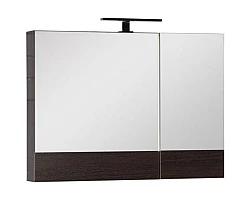 Зеркальный шкаф 90x67 см венге Aquanet Нота 00159110